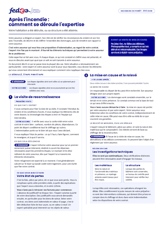 Fiche Fedea - Expertise post-incendie